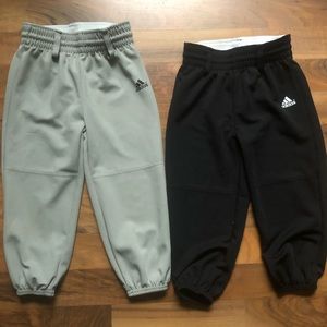 2 Pair Adidas Kids Baseball Pants